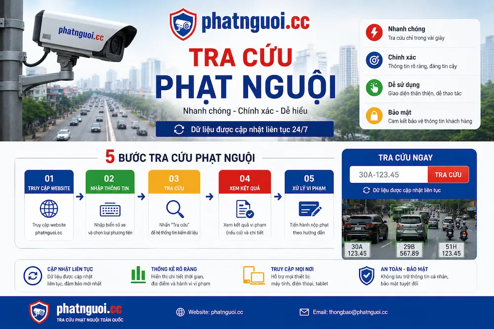 Cách tra cứu phạt nguội - Phatnguoi.cc